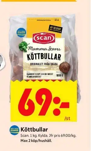ICA Kvantum Köttbullar erbjuda