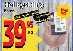 Supergrossen Hel Kyckling erbjuda