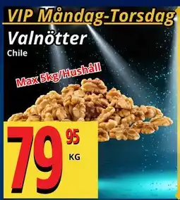 Supergrossen Valnötter, Medlemspris erbjuda
