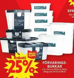 ICA Maxi ICA Förvarings- burkar erbjuda