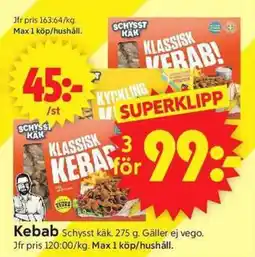 ICA Supermarket SCHYSST KÄK Kebab erbjuda