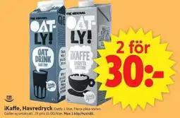 ICA Supermarket OATLY Ikaffe, havredryck erbjuda