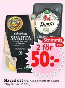 ICA Supermarket ARLA Skivad ost erbjuda