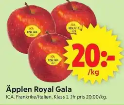 ICA Supermarket ICA Äpplen royal gala erbjuda