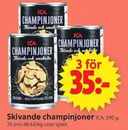ICA Supermarket ICA Skivande champinjoner erbjuda
