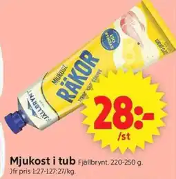 ICA Supermarket FJÄLLBRYNT Mjukost i tub erbjuda