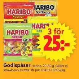 ICA Supermarket HARIBO Godispåsar erbjuda