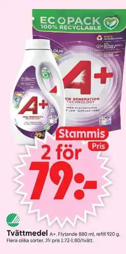 ICA Supermarket A+ Tvättmedel erbjuda