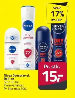 Fleggaard NIVEA Deospray el. roll-on erbjuda