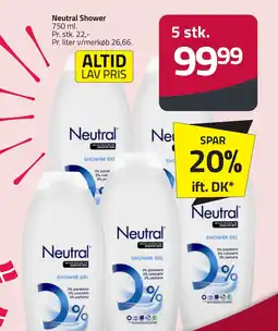 Fleggaard NEUTRAL Shower erbjuda