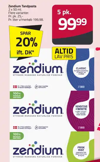 Fleggaard ZENDIUM Tandpasta erbjuda
