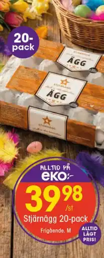EKO Stjärnägg 20-pack erbjuda