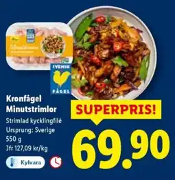 Lidl KRONFÅGEL Minutstrimlor erbjuda