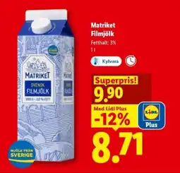 Lidl MATRIKET Filmjölk erbjuda