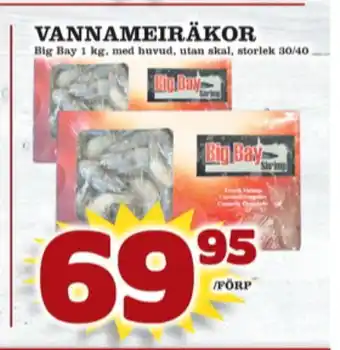 Matdax Big Bay Vannameiräkor erbjuda