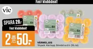 ÖoB VÄRMELJUS, Medlemspris erbjuda