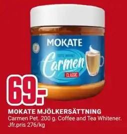 ÖoB MOKATE MJÖLKERSÄTTNING erbjuda