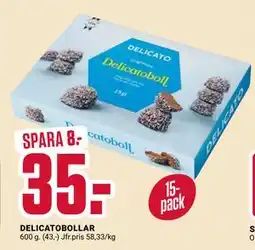 ÖoB DELICATOBOLLAR erbjuda