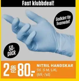 ÖoB NITRIL HANDSKAR, Medlemspris erbjuda