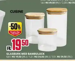 ÖoB GLASBURK MED BAMBULOCK erbjuda