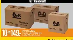 ÖoB FLYTTLÅDOR, Medlemspris erbjuda