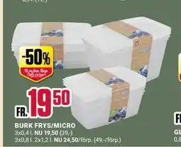 ÖoB BURK FRYS/MICRO erbjuda