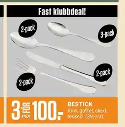 ÖoB BESTICK, Medlemspris erbjuda