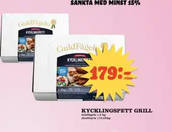 Matdax Guldfågeln Kycklingspett erbjuda
