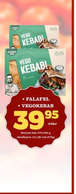 Matdax Schysst käk Kebab erbjuda