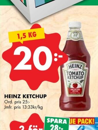 ÖoB Heinz Ketchup erbjuda