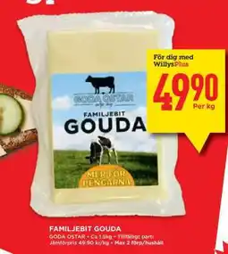 Willys FAMILJEBIT GOUDA erbjuda