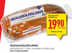 Willys SKOGAHOLMSLIMPA erbjuda