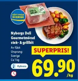 Lidl Nybergs Deli Gourmetmörad stek & grillbit erbjuda