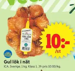 ICA Supermarket Gul lök i nät erbjuda