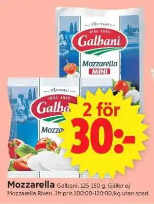 ICA Supermarket MOZZARELLA erbjuda