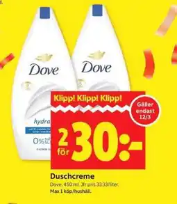 ICA Supermarket Duschcreme erbjuda