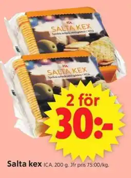 ICA Supermarket SALTA KEX erbjuda