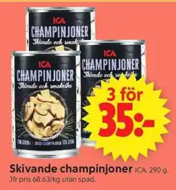 ICA Supermarket Skivande champinjoner erbjuda