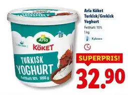 Lidl Arla Köket turkisk/grekisk yoghurt erbjuda