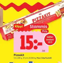 ICA Supermarket Pizzakit erbjuda