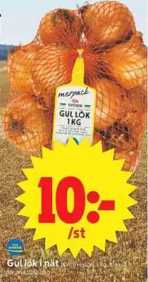 ICA Supermarket Gul lök i nät erbjuda