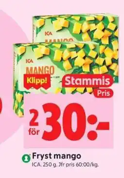 ICA Supermarket FRYST MANGO erbjuda