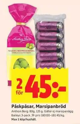 ICA Supermarket Påskpåsar/ marsipanbröd erbjuda