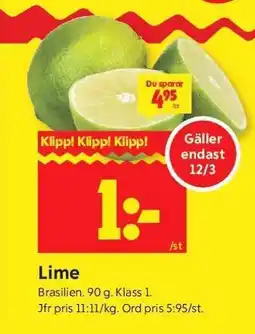 ICA Supermarket Lime erbjuda