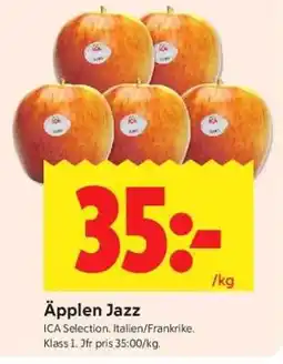 ICA Supermarket Äpplen Jazz erbjuda