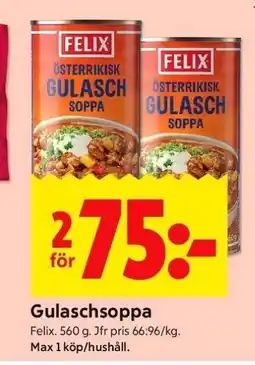 ICA Supermarket Gulaschsoppa erbjuda