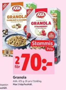 ICA Supermarket GRANOLA erbjuda