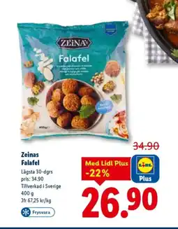 Lidl Zeinas Falafel erbjuda
