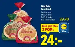 Lidl Liba Bröd Tunnbröd erbjuda