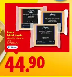 Lidl Deluxe Brittisk cheddar erbjuda